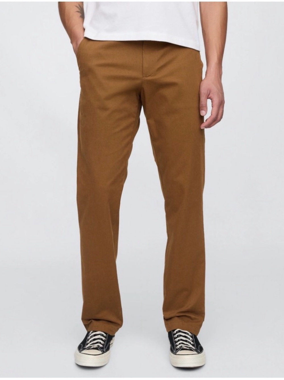 Gap Men’s Modern Khakis in Slim Fit with GapFlex in Maple Sugar | Size 34 x 30